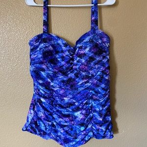 Torrid galaxy tankini size 2 (top only)